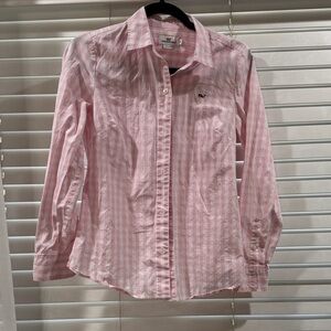 Vineyard Vines Pink and White Striped Button-Up Shirt